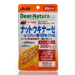 Наттокиназа 2000FU, DHA EPA, α-линоленовая, кверцетин Asahi Dear Natura  (20 шт - 20 дн) – Купити в Україні Ulitka Beauty