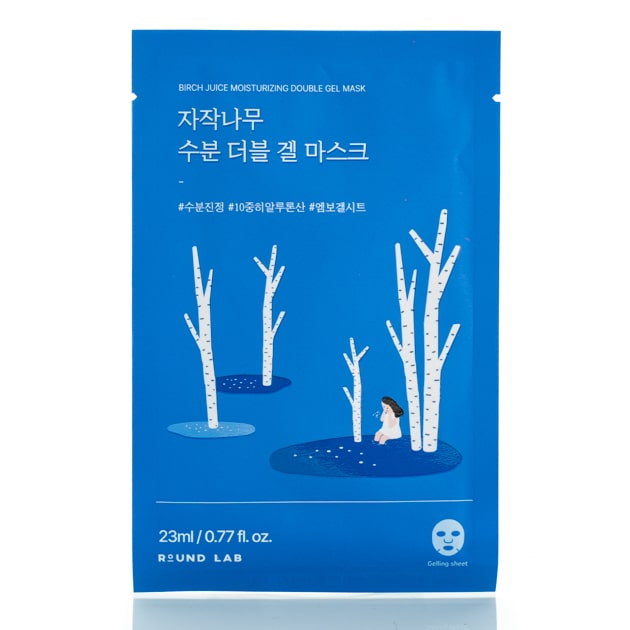 Увлажняющая гелевая маска с березовым соком ROUND LAB Birch Juice Moisturizing Double Gel Mask (1 шт - 23 мл)