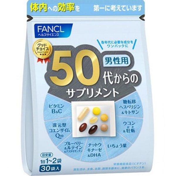 Витаминный комплекс для мужчин от - 1 фото галереи 50 лет FANCL 50s Supplement for Men (30 шт - 30 дн) - 1 фото галереи
