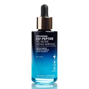 Крем-сыворотка с пептидами Fortheskin EGF-peptide Pro Biome Cream Ampoule (50 мл) – Купити в Україні Ulitka Beauty
