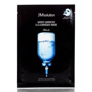Тканевая маска глубокоувлажняющая JMsolution Water Luminous S.O.S Ringer Mask-Black (35 мл) – Купити в Україні Ulitka Beauty