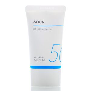 Солнцезащитный крем  Missha All Around Safe Block Aqua Sun SPF50+/PA++++ (50 мл) – Купити в Україні Ulitka Beauty