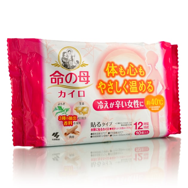 Согревающий пластырь для облегчения менструальной боли Kobayashi Inochi no Haha Cairo (1 уп - 10 шт)