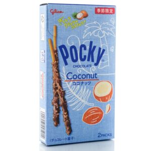 Японские бисквитные палочки с молочным шоколадом и кокосовой стружкой Glico Pocky Coconut (20 шт) – Купити в Україні Ulitka Beauty