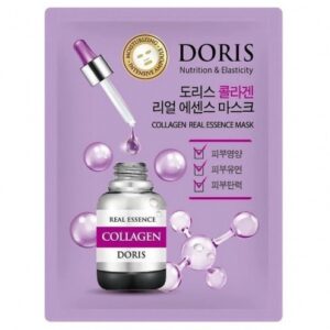 Маска тканевая с коллагеном Doris Collagen Real Essence Mask (25 мл) – Купити в Україні Ulitka Beauty