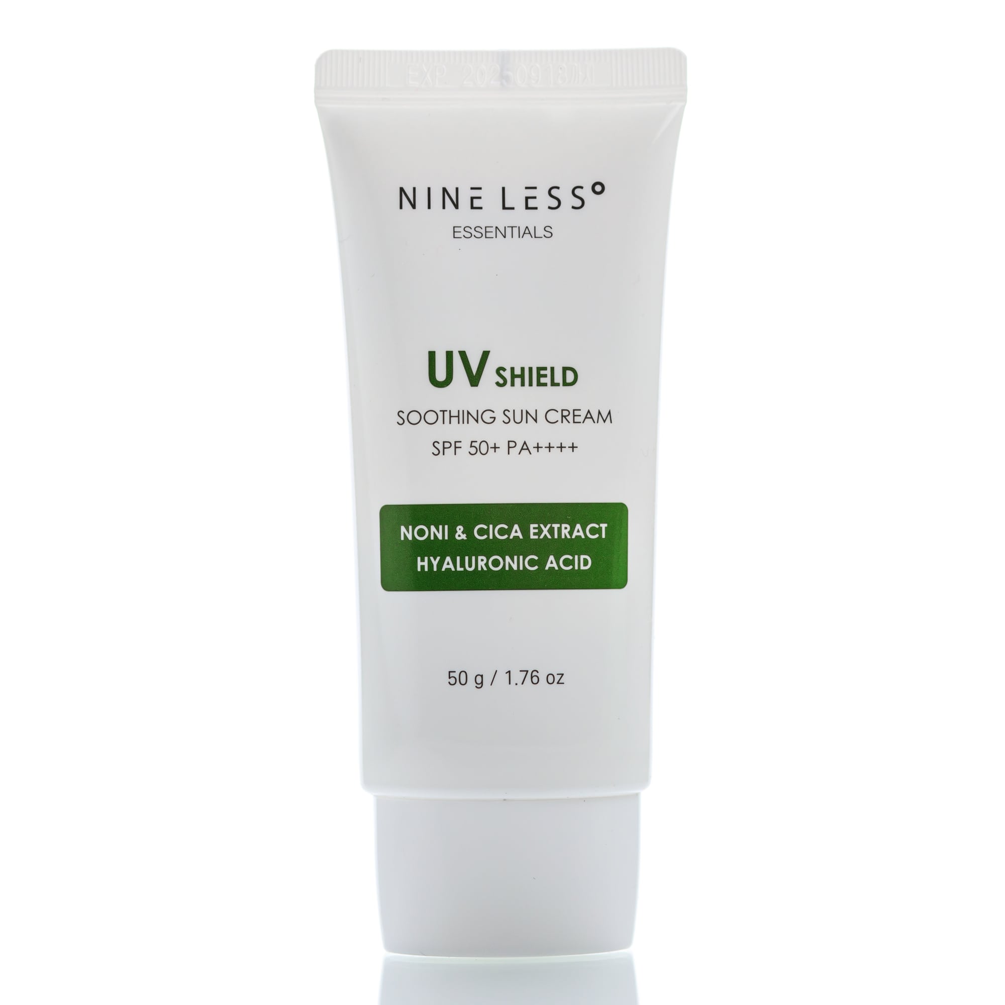 Веганский солнцезащитный крем NINE LESS Essentials UV Shield Soothing Sun Cream SPF 50+ PA++++ (50 мл)