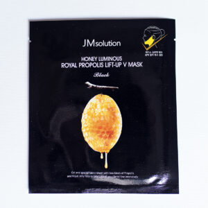 Маска для укрепления контура лица с прополисом JMsolution Honey Luminous Royal Propolis Lift-Up V Mask-Black (25 мл) – Купити в Україні Ulitka Beauty