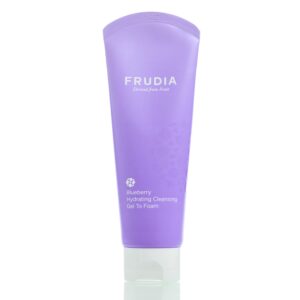 Увлажняющая гель-пенка с черникой Frudia Blueberry Hydrating Cleansing Gel To Foam (145 мл) – Купити в Україні Ulitka Beauty
