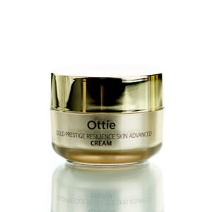 Крем для упругости кожи с частичками золота Ottie Gold Prestige Resilience Skin Advanced Cream (50 мл) – Купити в Україні Ulitka Beauty