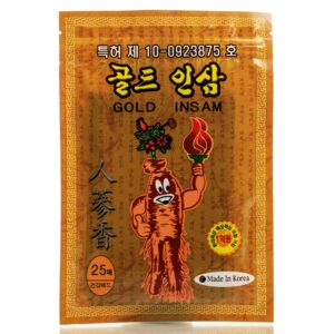 Обезболивающий пластырь с красным женьшенем  Greenon Gold Insam (25 шт) – Купити в Україні Ulitka Beauty