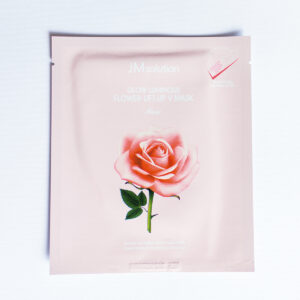 Маска для укрепления контура лица с экстрактом розы JMsolution Glow Luminous Flower Lift-Up V Mask Rose (25 мл) – Купити в Україні Ulitka Beauty