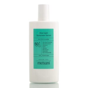 Солнцезащитная крем-сыворотка для лица с алоэ Meisani Aloe Lujah Sunscreen Serum (50 мл) – Купити в Україні Ulitka Beauty