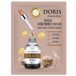 Маска тканевая с муцином улитки Doris Snail Real Essence Mask (25 мл) – Купити в Україні Ulitka Beauty