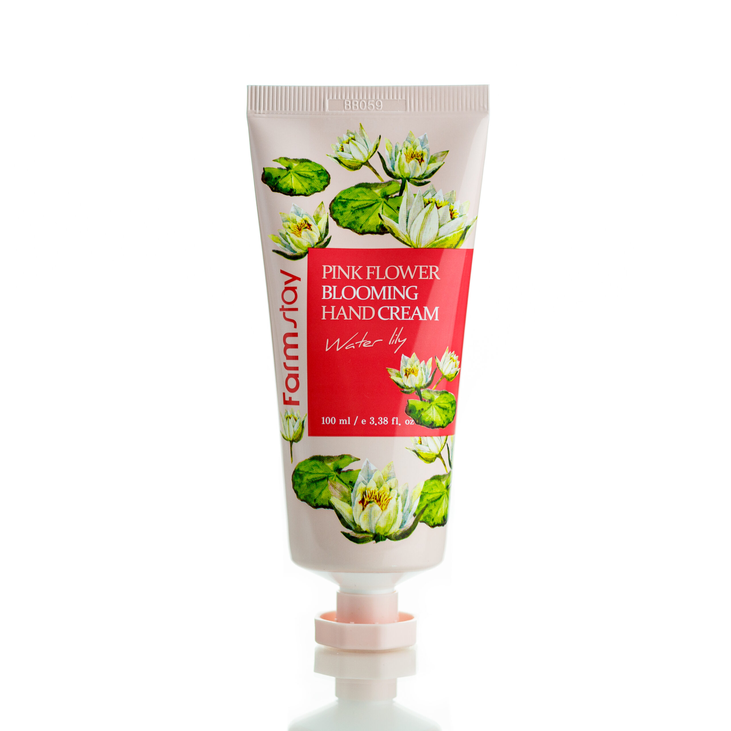 Крем для рук лилия FarmStay Pink Flower Blooming Hand Cream Water Lily (100 мл)