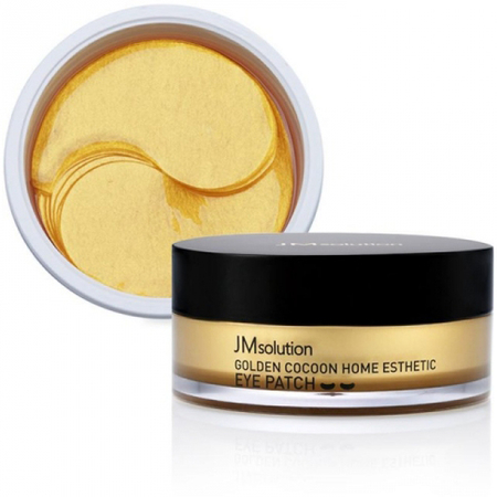 Гидрогелевые патчи с шёлком и золотом - 1 фото галереи JMsolution Golden Cocoon Home Esthetic Eye Patch (60 шт) - 1 фото галереи