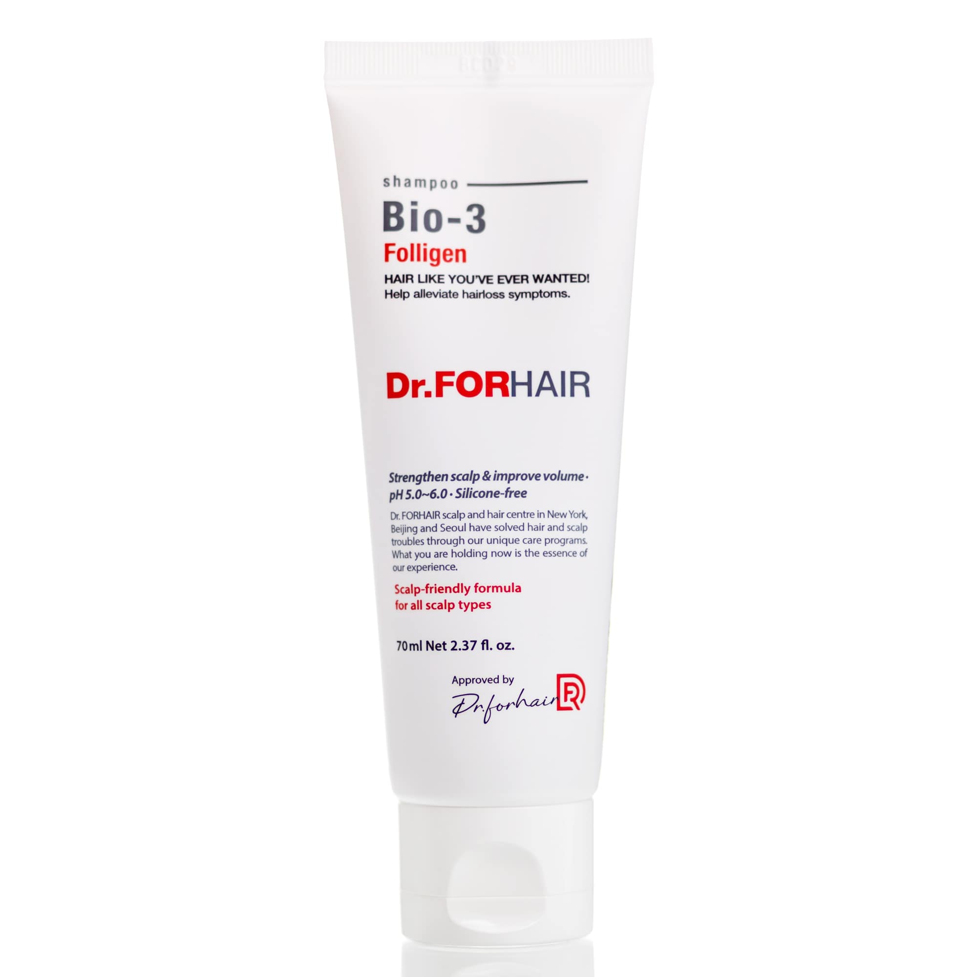 Шампунь от выпадения со стволовыми клетками Dr. FORHAIR Folligen Bio-3 (70 мл)