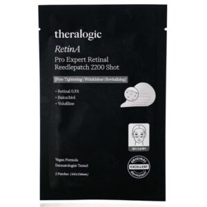 Микроигольные патчи с ретиналем, бакучиолом и пептидами Theralogic RetinA Pro Expert Retinal Reedlepatch 2200 Shot (2 шт) – Купити в Україні Ulitka Beauty