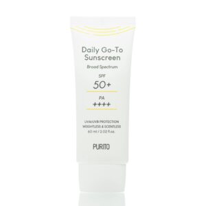 Гипоаллергенный cолнцезащитный крем PURITO Daily Go-To Sunscreen SPF 50+ PA++++ (60 мл) – Купити в Україні Ulitka Beauty