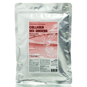 Альгинатная маска с коллагеном и лепестками роз Trimay Collagen & Red Ginseng Modeling Mask With Rose (240 гр) – Купити в Україні Ulitka Beauty