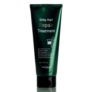 Восстанавливающая маска для волос Trimay Silky Hair Repair Treatment (200 мл) – Купити в Україні Ulitka Beauty Восстанавливающая маска для волос Trimay Silky Hair Repair Treatment (200 мл) – Купити в Україні Ulitka Beauty