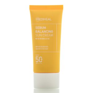 Солнцезащитный крем контроль себума Mediheal Sebum Balancing Sun Cream SPF50+ PA++++  (50 мл) – Купити в Україні Ulitka Beauty