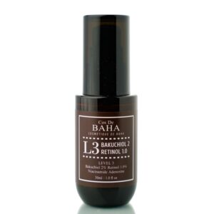 Сыворотка с ретинолом и бакучиолом  Cos De BAHA Bakuchiol 2% Retinol 1% Serum L3  (30 мл) – Купити в Україні Ulitka Beauty