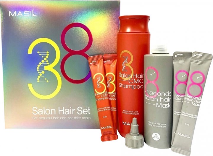 Набор для восстановления волос с кератином и коллагеном Masil Salon Hair Set (1 шт) - 1 фото галереи- 1 фото галереи Набор для восстановления волос с кератином и коллагеном Masil Salon Hair Set (1 шт) - 1 фото галереи- 1 фото галереи