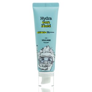 Водостойкий солнцезащитный лосьон Village 11 Factory Hydra Sun Fluid SPF50+ PA++++ (50 мл) – Купити в Україні Ulitka Beauty Водостойкий солнцезащитный лосьон Village 11 Factory Hydra Sun Fluid SPF50+ PA++++ (50 мл) – Купити в Україні Ulitka Beauty