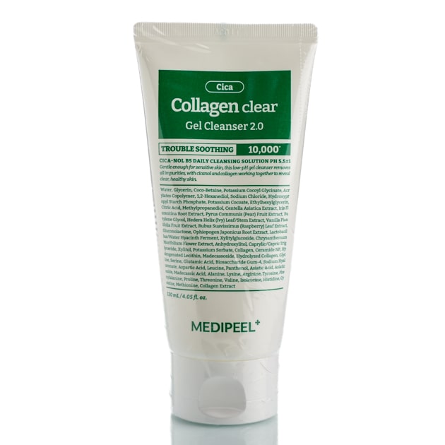 Успокаивающий гель-пенка для чувствительной кожи Medi-Peel Green Cica Collagen Clear 2.0 (120 мл)