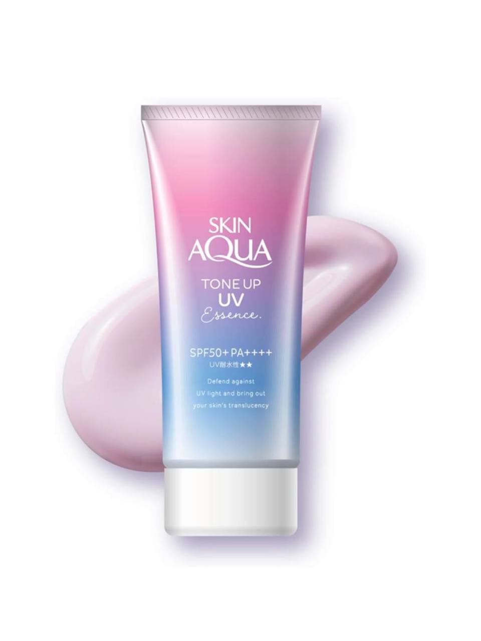 Солнцезащитный крем с тонирующим эффектом - 1 фото галереи ROHTO Skin Aqua SPF50+ PA+++ (80 мл) - 1 фото галереи