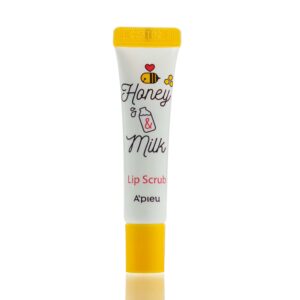 Скраб для губ с экстрактом меда и молочными протеинами A'Pieu Honey & Milk Lip Scrub (8 мл) – Купити в Україні Ulitka Beauty