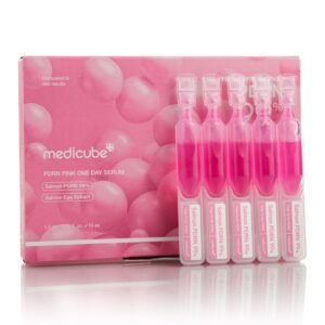 Увлажняющая сыворотка с полинуклеотидами и коллагеном для сияния кожи Medicube PDRN Pink One Day Serum (10 шт - 1,5 мл) – Купити в Україні Ulitka Beauty