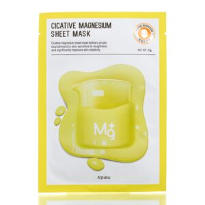 Лечебная тканевая маска для лица с магнием A'pieu Cicative Magnesium Sheet Mask (22 мл) – Купити в Україні Ulitka Beauty Лечебная тканевая маска для лица с магнием A'pieu Cicative Magnesium Sheet Mask (22 мл) – Купити в Україні Ulitka Beauty