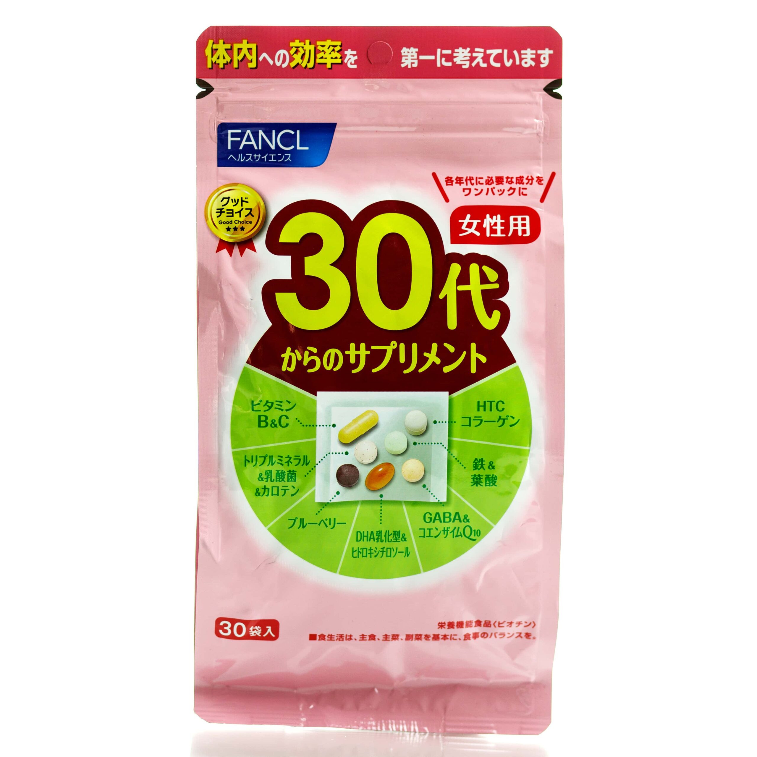 Комплекс витаминов для женщин от 30 до 40 лет FANCL 30s Supplement for Women (30 шт - 30 дн)