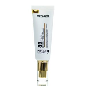Омолаживающий BB-крем с пептидами Medi-Peel Peptide Balance9 Double Fit BB Cream SPF33/PA+++ (50 мл) – Купити в Україні Ulitka Beauty Омолаживающий BB-крем с пептидами Medi-Peel Peptide Balance9 Double Fit BB Cream SPF33/PA+++ (50 мл) – Купити в Україні Ulitka Beauty