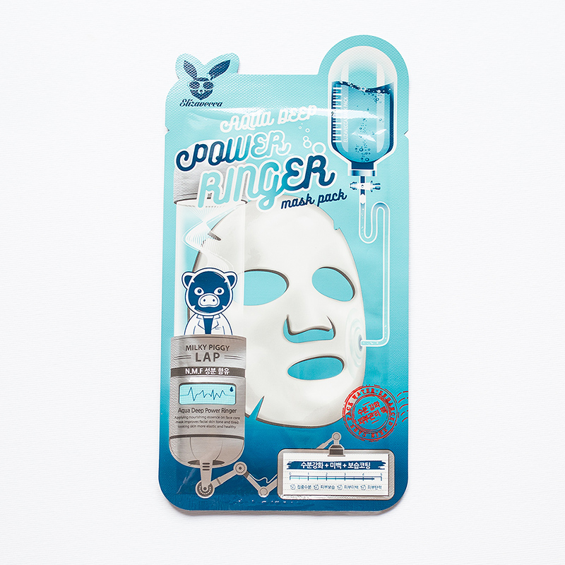 Тканевая увлажняющая маска для лица Elizavecca Face Care Aqua Deep Power Ringer Mask (23 мл)