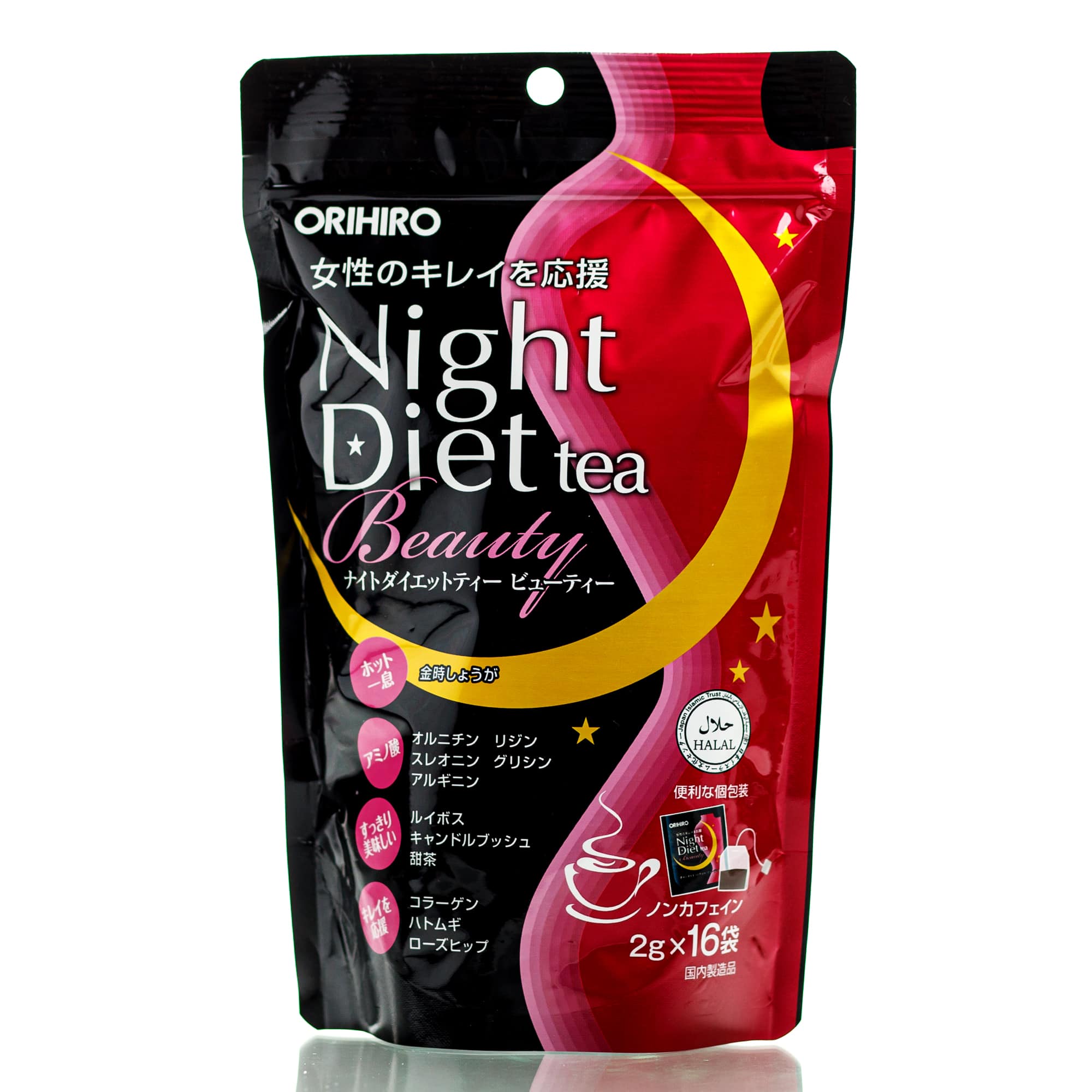 Чай для похудения ORIHIRO Night Diet Tea Beauty (1 уп*16 шт)
