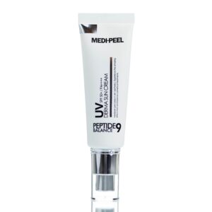 Солнцезащитный крем с пептидами MEDI-PEEL Peptide 9 UV Derma Sun Cream SPF50+ PA++++ (50 мл) – Купити в Україні Ulitka Beauty