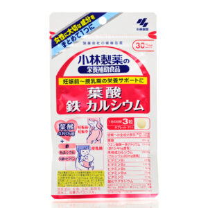 Комплекс для беременных и кормящих Фолиевая, B12, C Kobayashi Pharmaceutical (30 шт - 30 дн) – Купити в Україні Ulitka Beauty