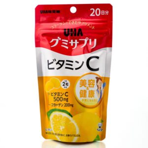 Жевательные мармеладки с витамином С UHA Gummy Supple Vitamin C (40 шт - 20 дн) – Купити в Україні Ulitka Beauty