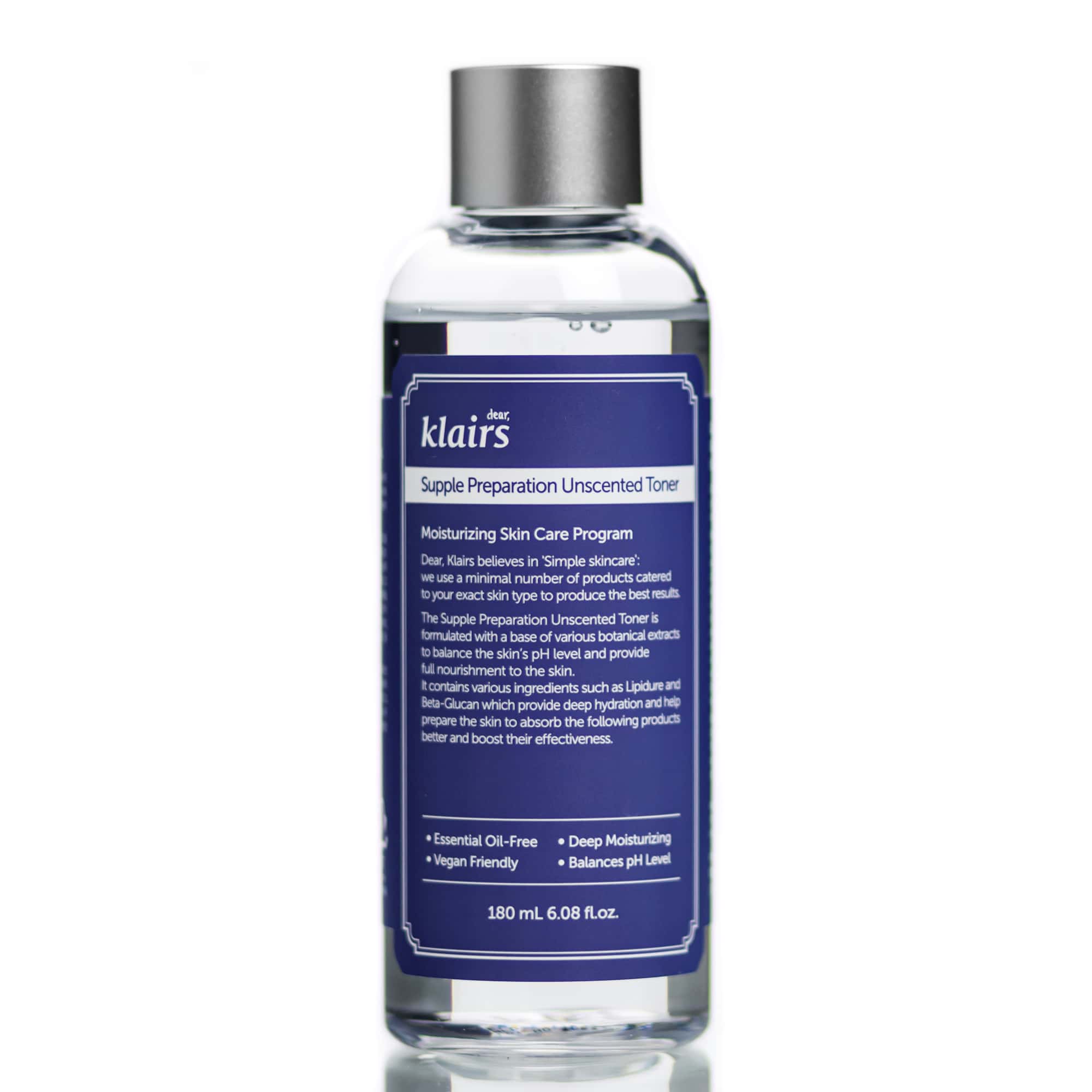 Гипоаллергенный увлажняющий тонер без масел и запаха Dear Klairs Supple Preparation Unscented Toner (180 мл)