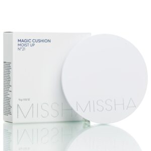 ВВ-кушон увлажняющий Светлый Беж Missha Magic Cushion Moist Up SPF50 PA+++ #21 (15 гр) – Купити в Україні Ulitka Beauty ВВ-кушон увлажняющий Светлый Беж Missha Magic Cushion Moist Up SPF50 PA+++ #21 (15 гр) – Купити в Україні Ulitka Beauty