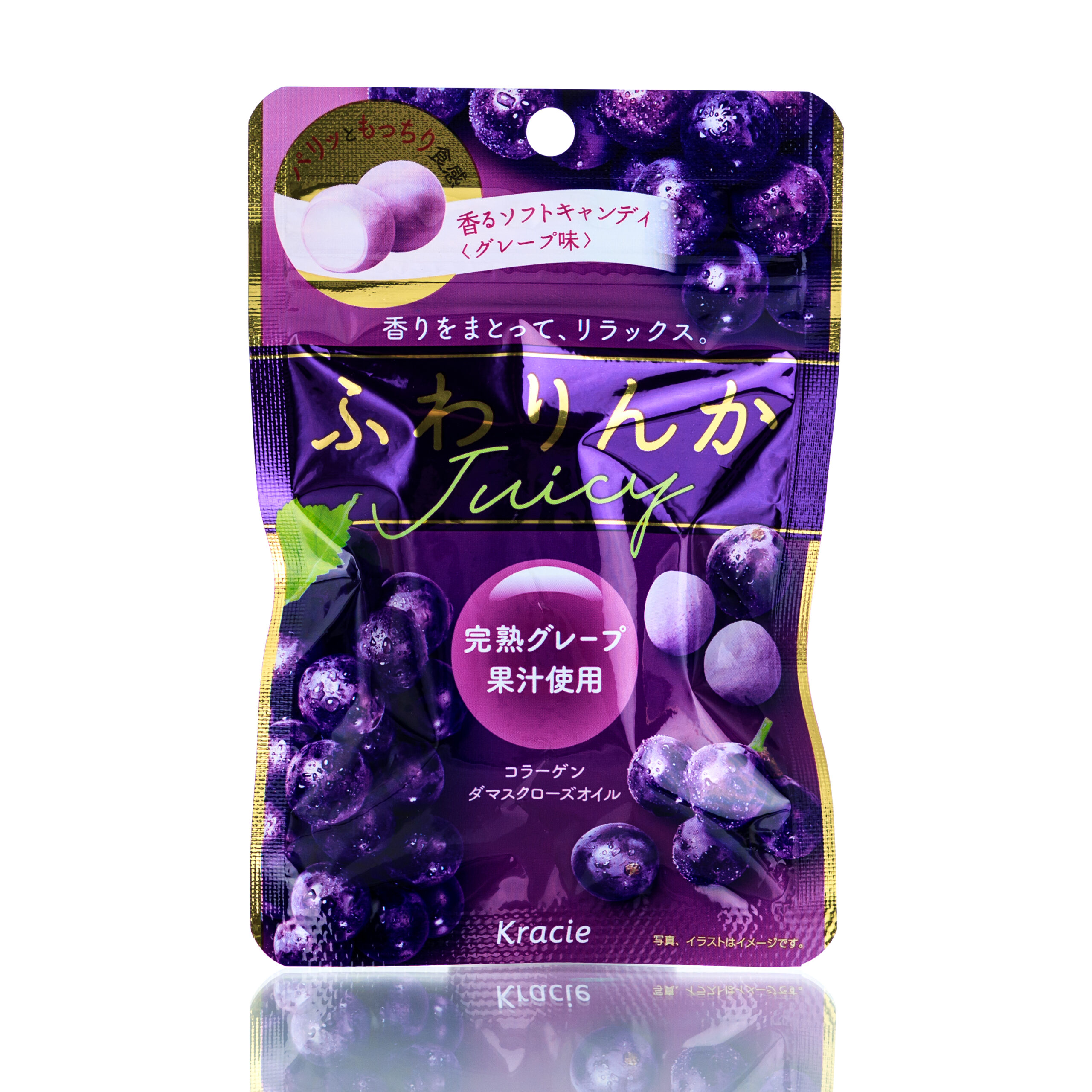 Конфеты с гиалуроновой кислотой, коллагеном и витамином С - 1 фото галереи Kracie (32 гр) - 1 фото галереи