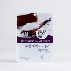 Тканевая маска для лица с экстрактом риса Natureby Rice Essence Mask Sheet (23 мл) – Купити в Україні Ulitka Beauty