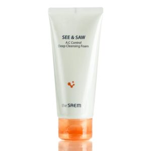 Очищающая пенка для проблемной кожи The Saem See & Saw Ac Control Deep Cleansing Foam (120 мл) – Купити в Україні Ulitka Beauty