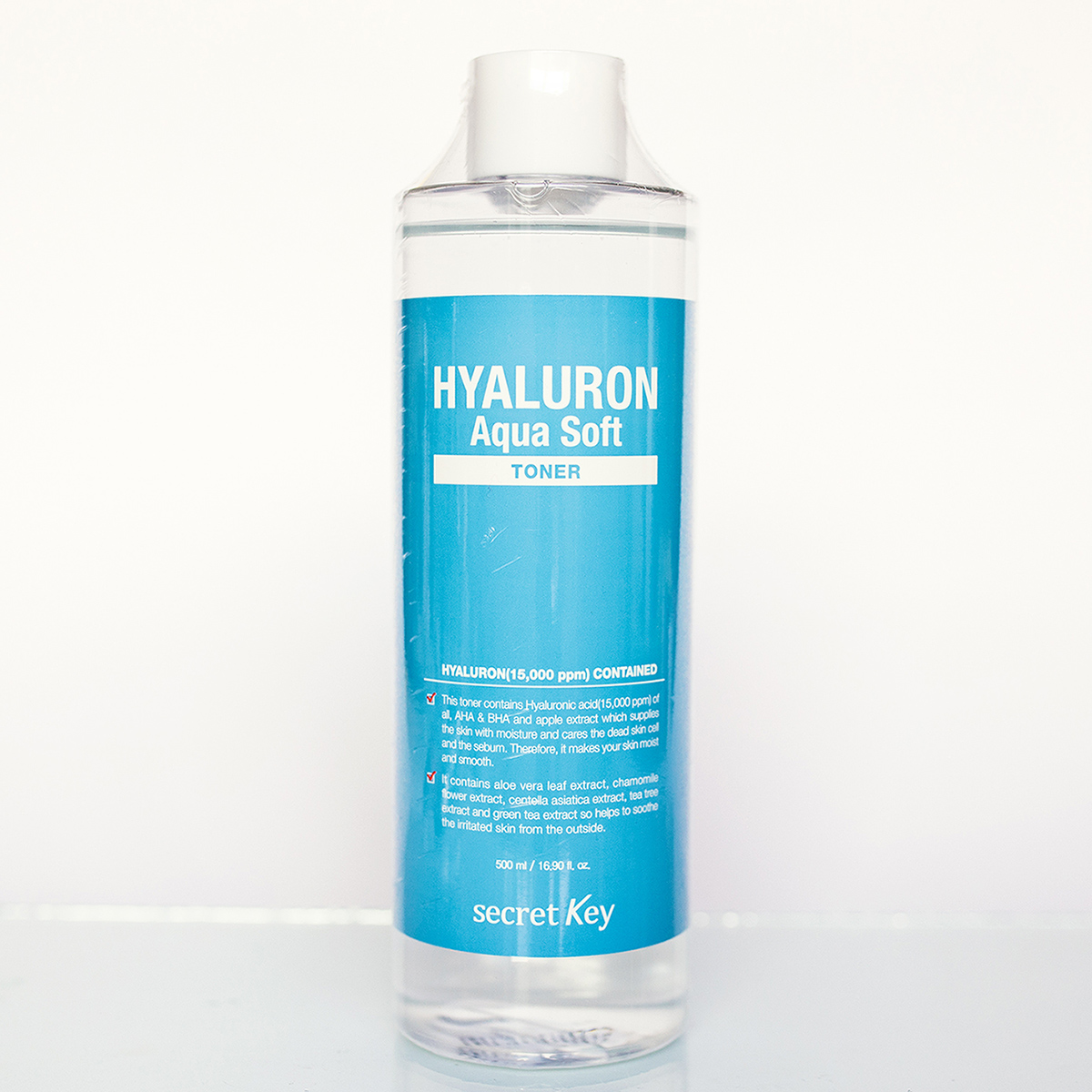 Очищаючий мягкий тонер с гиалуроновой кислотой Secret key Hyaluron Aqua Soft Toner (500 мл)