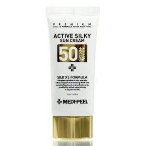 Солнцезащитный крем с пептидами Medi-peel Active Silky Sun Cream SPF50+PA+++ (50 мл) – Купити в Україні Ulitka Beauty Солнцезащитный крем с пептидами Medi-peel Active Silky Sun Cream SPF50+PA+++ (50 мл) – Купити в Україні Ulitka Beauty