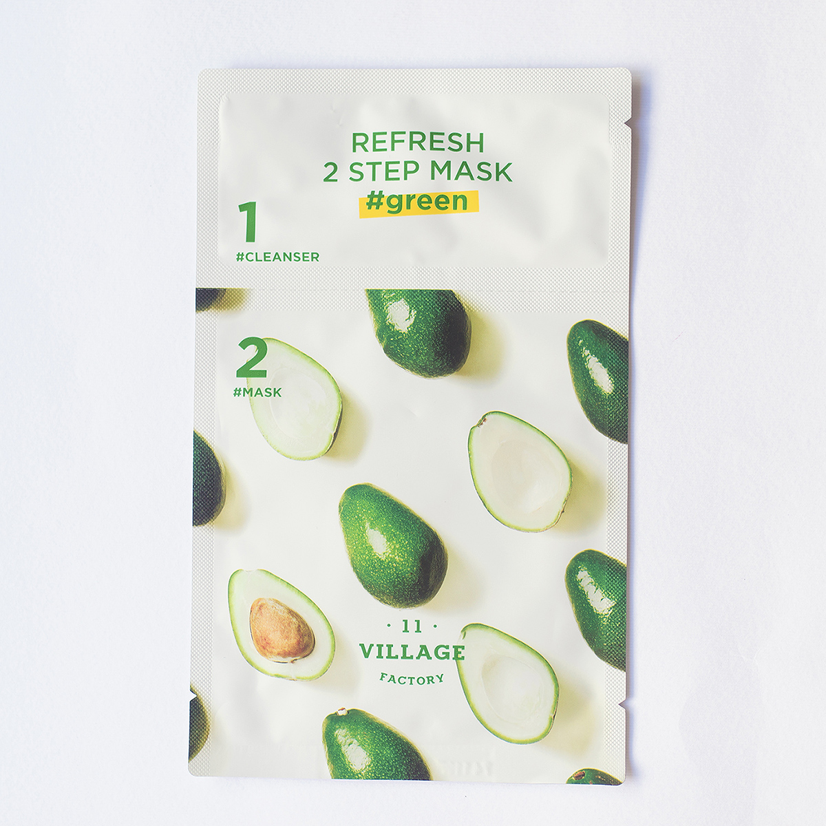 Двухшаговая восстанавливающая маска с авокадо Village 11 Factory Refresh 2 Step Mask Green (1 шт)