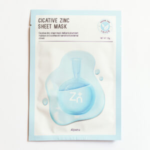 Лечебная тканевая маска с цинком A'pieu Cicative Zinc Sheet Mask (22 мл) – Купити в Україні Ulitka Beauty Лечебная тканевая маска с цинком A'pieu Cicative Zinc Sheet Mask (22 мл) – Купити в Україні Ulitka Beauty