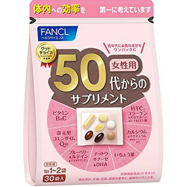 Комплекс витаминов для женщин от - 1 фото галереи 50 лет FANCL 50s supplement for women (30 шт - 30 дн) - 1 фото галереи